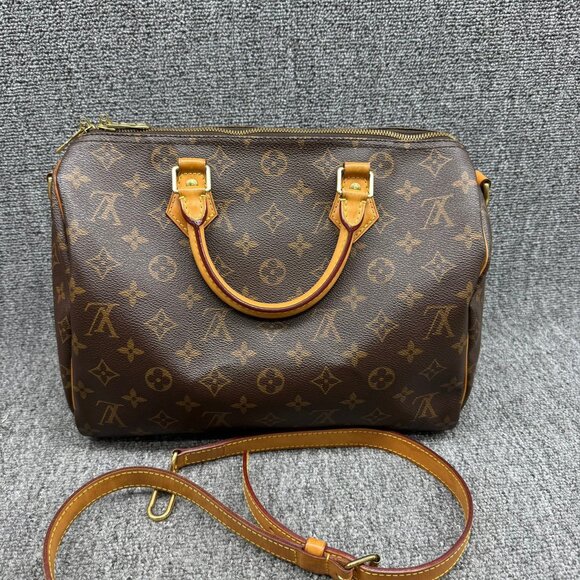 Louis Vuitton Speedy 30 Brown Monogram Canvas Tote 799-082225 - Picture 3 of 16